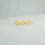 Multi-Zircon Gold Ring