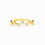 Multi-Zircon Gold Ring