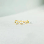 Multi-Zircon Gold Ring
